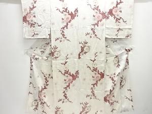 アンティーク　花模様着物